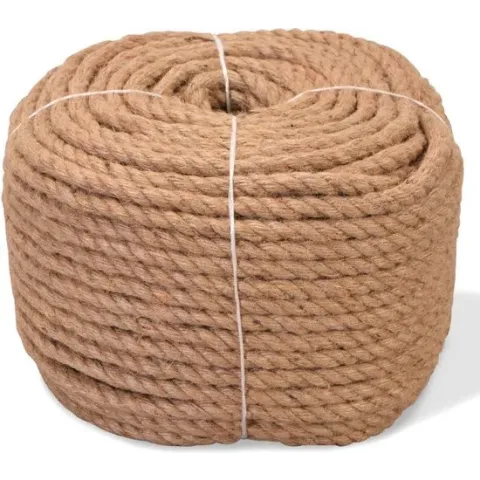 vidaXL Touw 100% jute 10 mm 100 m