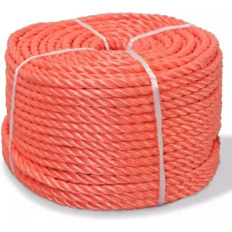vidaXL Touw gedraaid 10 mm 100 m polypropyleen oranje