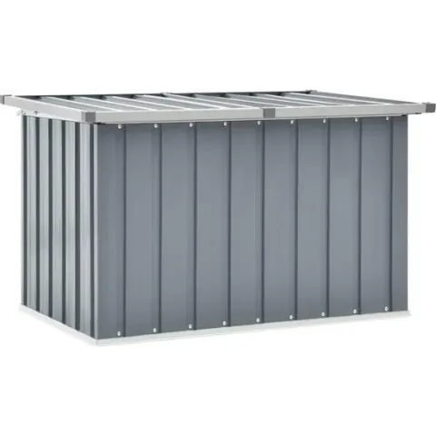 vidaXL Tuinbox 109x67x65 cm grijs
