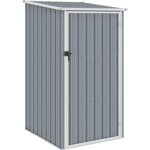 vidaXL Tuinschuur 87x98x159 cm gegalvaniseerd staal grijs