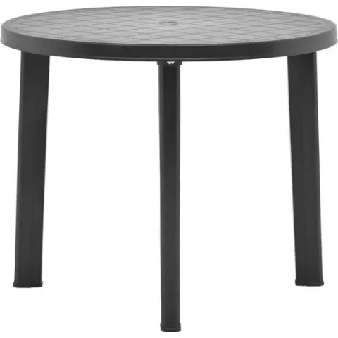vidaXL Tuintafel 89 cm kunststof antraciet