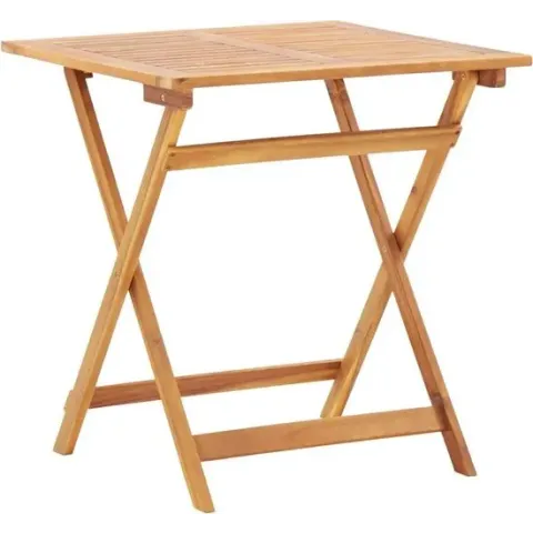 vidaXL Tuintafel inklapbaar 70x70x75 cm massief acaciahout