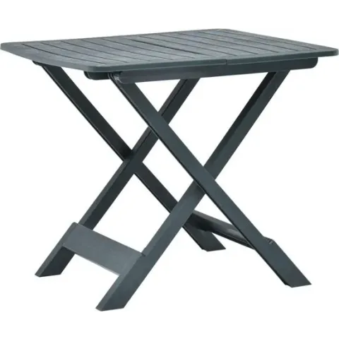 vidaXL Tuintafel inklapbaar 79x72x70 cm kunststof groen