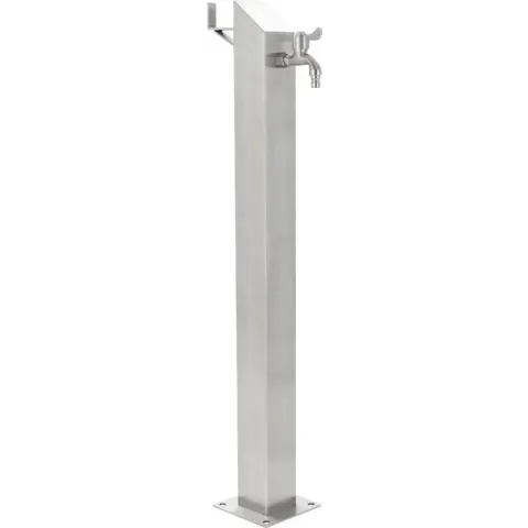 vidaXL Tuinwaterkolom vierkant 95 cm roestvrij staal