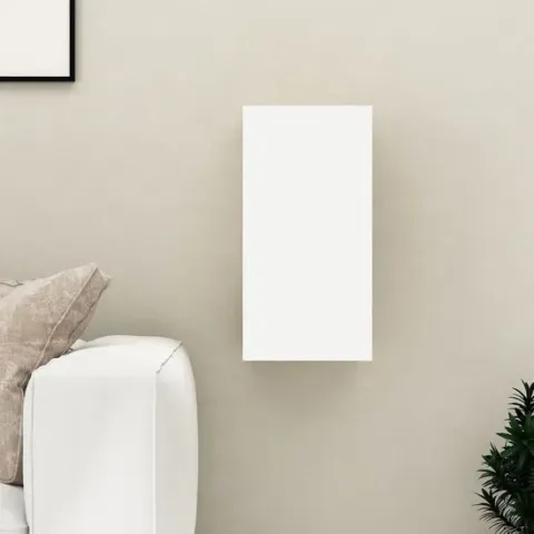 vidaXL Tv-meubel 30,5x30x60 cm spaanplaat wit
