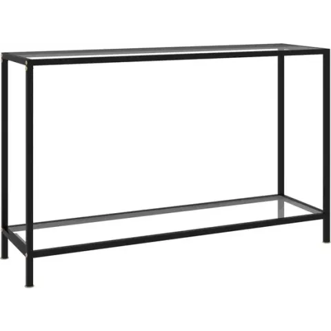 vidaXL Wandtafel 120x35x75 cm gehard glas transparant