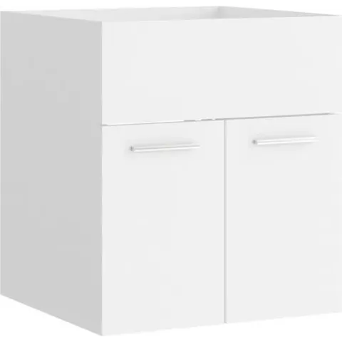 vidaXL Wastafelkast 41x38.5x46 cm spaanplaat wit
