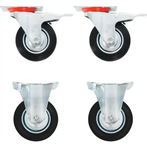 vidaXL Wielen 4 st 100 mm