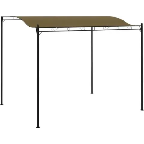 vidaXL Zonneluifel 180 g/m² 3x2,5 m taupe