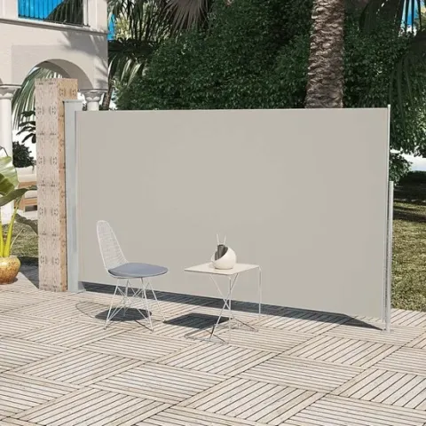 vidaXL - Zonnescherm Uittrekbaar wind- / zonnescherm 160 x 300 cm - crème