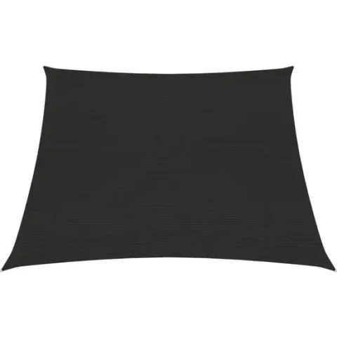 vidaXL Zonnezeil 160 g/m² 3/4x2 m HDPE zwart