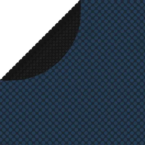 vidaXL Zwembadfolie solar drijvend 381 cm PE zwart en blauw