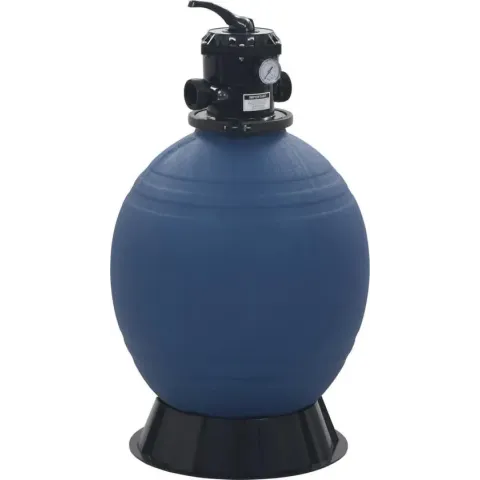 vidaXL Zwembadzandfilter met 6-positie ventiel 560 mm blauw