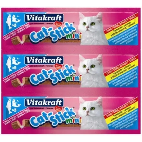 Vitakraft Cat-Stick Mini 3 stuks - Kattensnack - Zalm