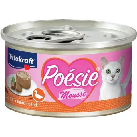 Vitakraft - Kat natvoer - Poesie - Eend - 12 x 85gram