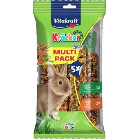 Vitakraft Konijn Kracker - Knaagdierensnack - Voordeelpak 5 stuks