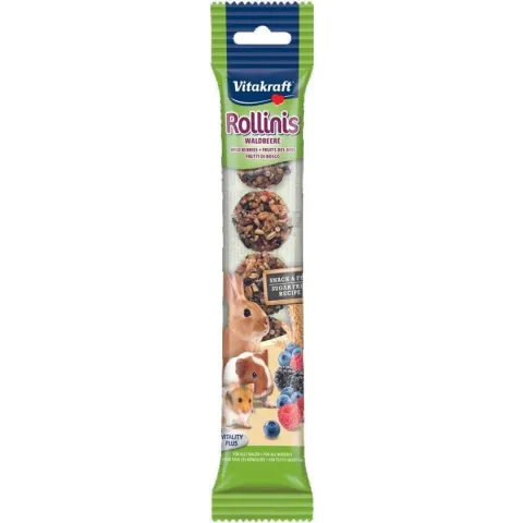 Vitakraft Rollinis Bosvrucht Dwergkonijn 48 g