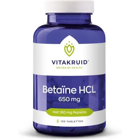 Vitakruid Betaine hcl 650 mg & pepsine 160 mg