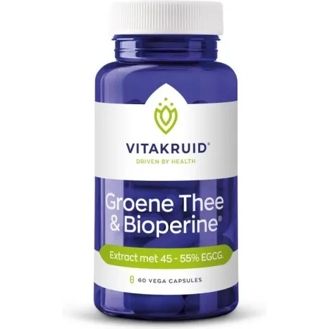 Vitakruid Groene thee extract 500 mg met bioperine - 60 capsules
