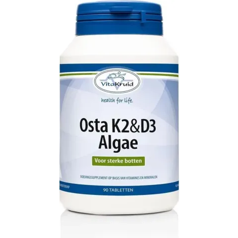 Vitakruid Osta K2 & D3 Algae 90 tabletten