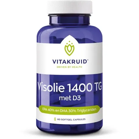 Vitakruid / Visolie 1400 TG met D3 - 60 softgels