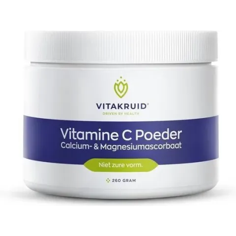 Vitakruid / Vitamine C poeder calcium- & magnesiumascorbaat - 260 gram