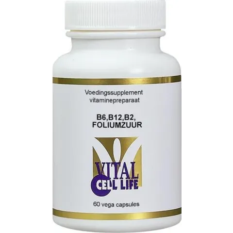 Vital Cell Life B6, B12, B2, Foliumzuur - 60 capsules  - Vitaminen