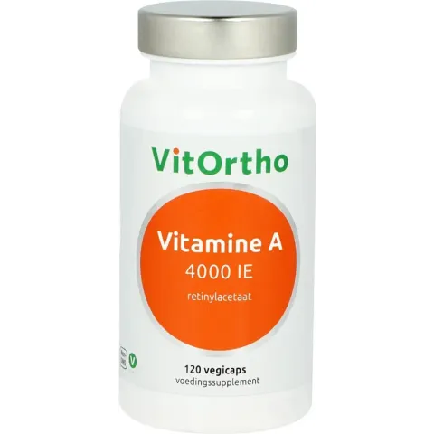 VitOrtho Vitamine A 4000 IE - 120 vegicaps - Vitamine A - Voedingssupplement