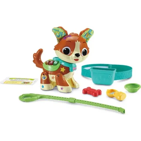 VTech Dierenvriendjes Waffie de Wandelpuppy – Educatief Speelgoed – Maak Kennis met Cijfers, Kleuren en Muziek – Licht- en Geluidseffecten – Vanaf 4 jaar