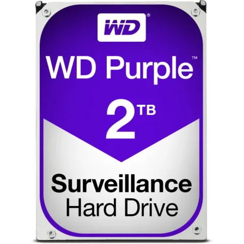 WD Purple, 2 TB Harde schijf SATA 600, WD20PURZ