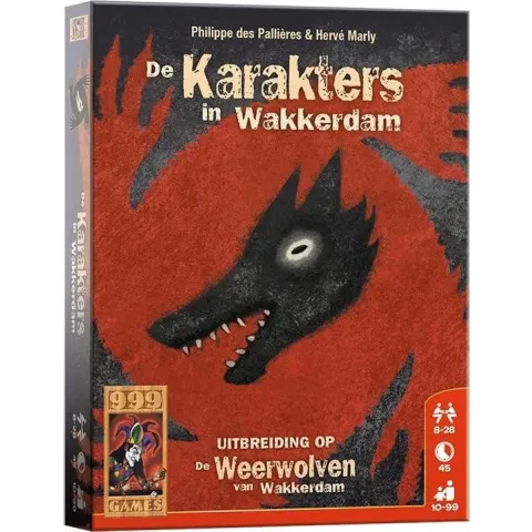 Weerwolven Uitbreiding - De karakters in Wakkerdam - Kaartspel