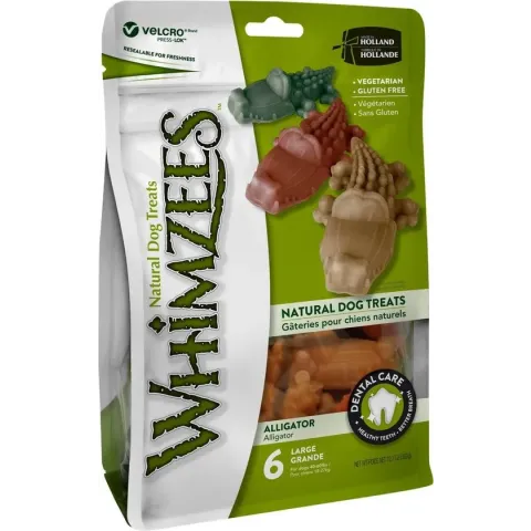 Whimzees Krokodil - 12 cm - 6 st