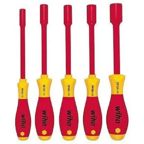 Wiha 322 K5 SoftFinish electric zeskantdopsleutelset - 5 delig