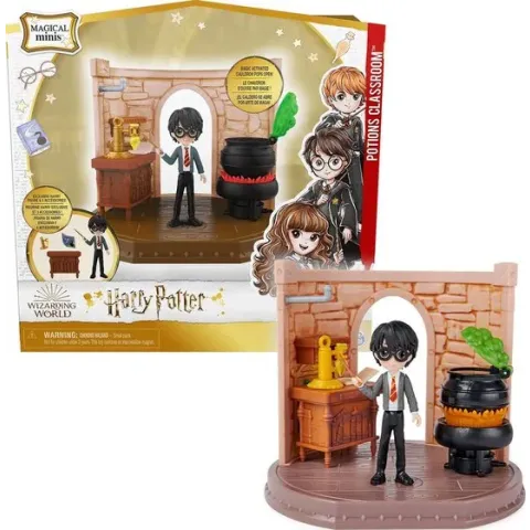 Wizarding World Harry Potter Magical Minis - Potions Classroom-speelset - met Harry Potter-actiefiguur