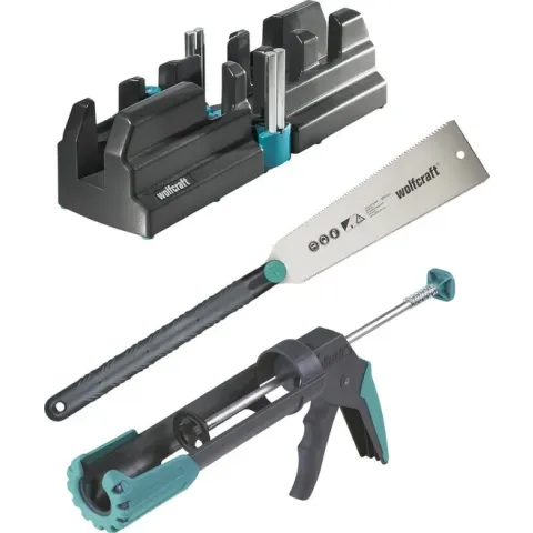 wolfcraft - Plinten Set - Gereedschapsset voor plinten - Kitspuit