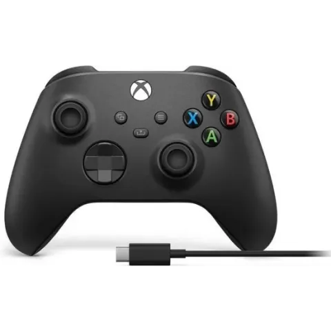 Xbox Wireless Controller - Carbon Black + USB-C Cable