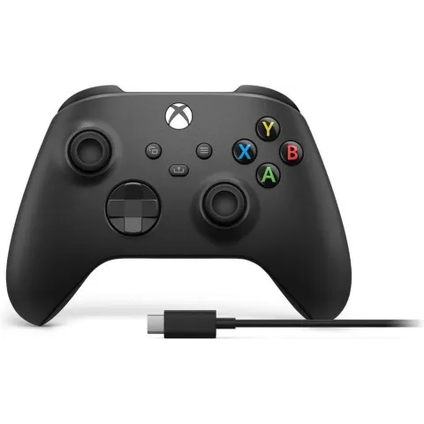 Xbox Wireless Controller - Carbon Black + USB-C Cable