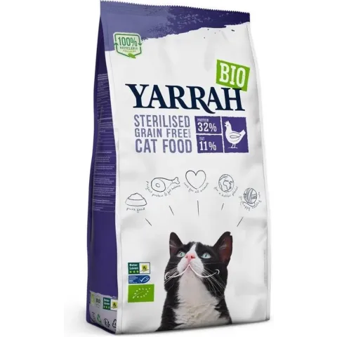 Yarrah cat sterilised grain free kattenvoer 2 kg