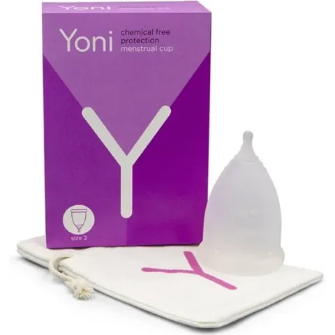 Yoni Menstruatie Cup Maat 2, 100% Medische silicone