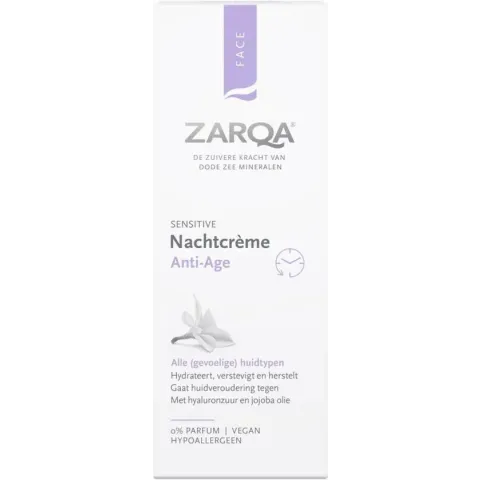 ZARQA Nachtcreme Anti-Age (hydrateert, verstevigt en hersteld) - 50ml