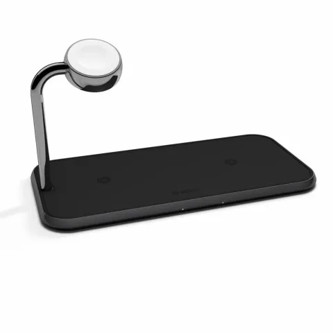Zens Dual Watch Aluminium Wireless Charger 2 X 10w - Zwart