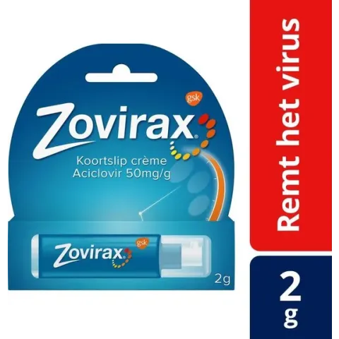 Zovirax Koortslip Crème pomp- 2 gram - Geneesmiddel