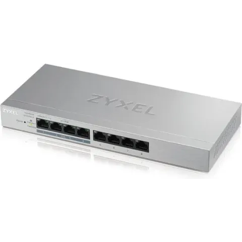 Zyxel GS1200-8HP v2 Managed Gigabit Ethernet (10/100/1000) Grijs Power over Ethernet (PoE)