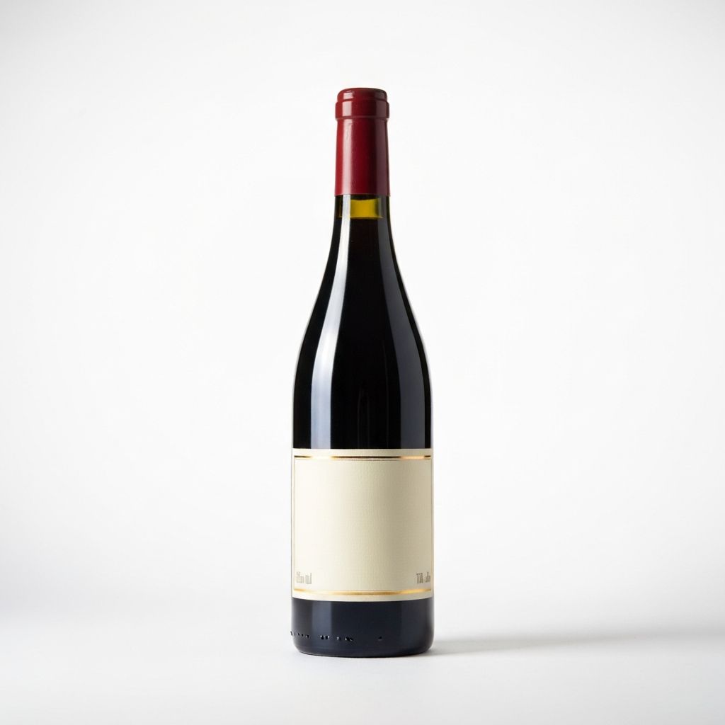 Burgundy wine bottle