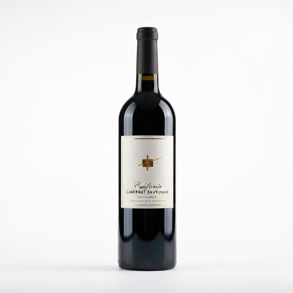 California wine bottle