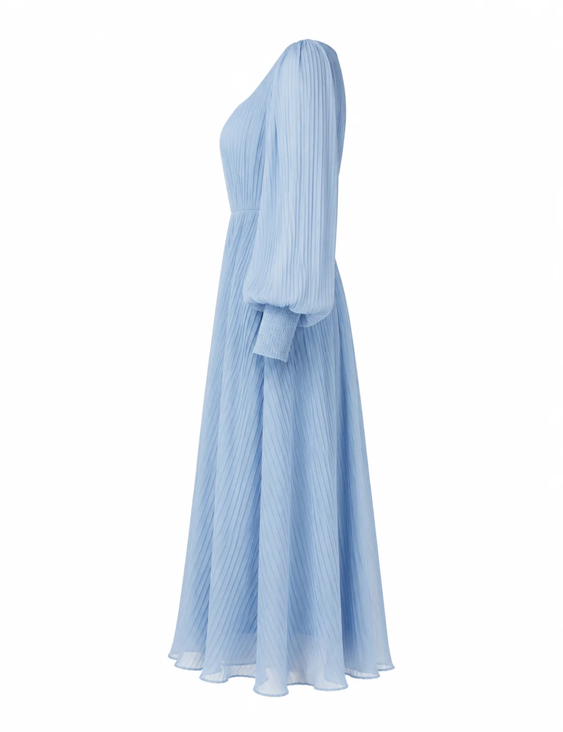 Azure Flowy Maxi Dress thumbnail 2