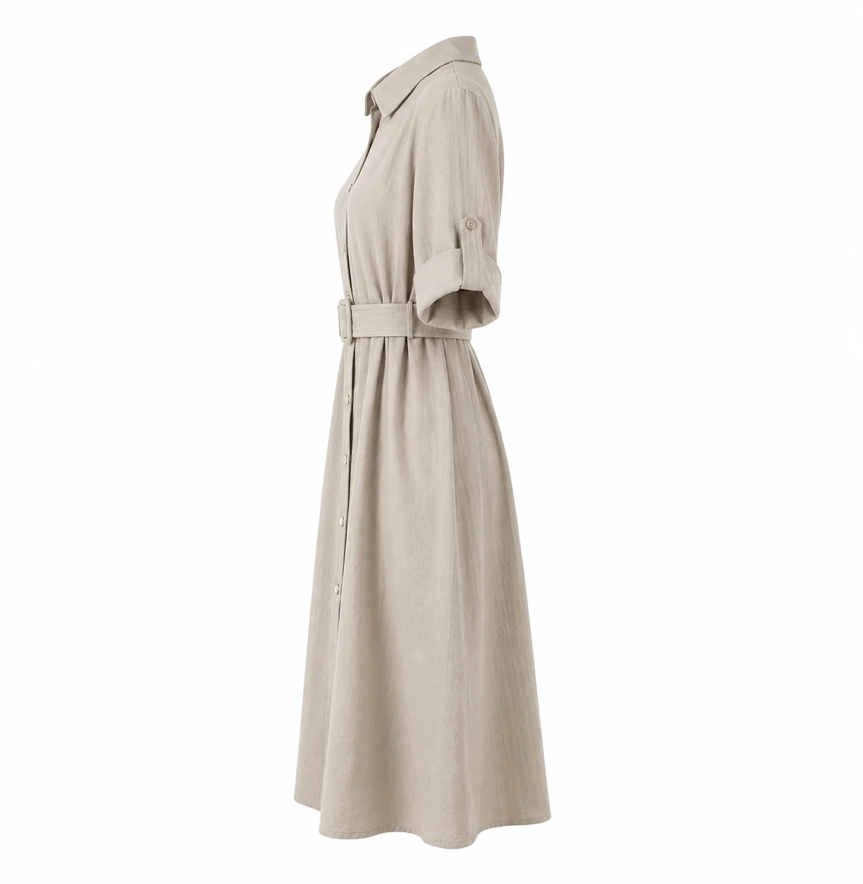 Classic Linen Shirt Dress thumbnail 2