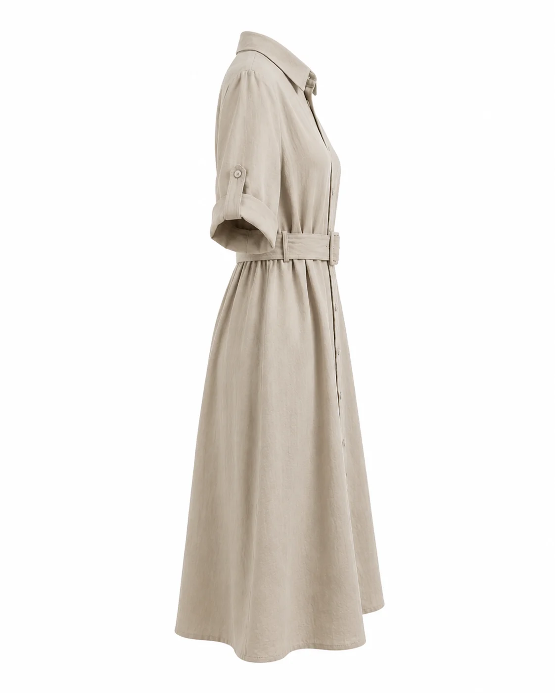Classic Linen Shirt Dress thumbnail 3