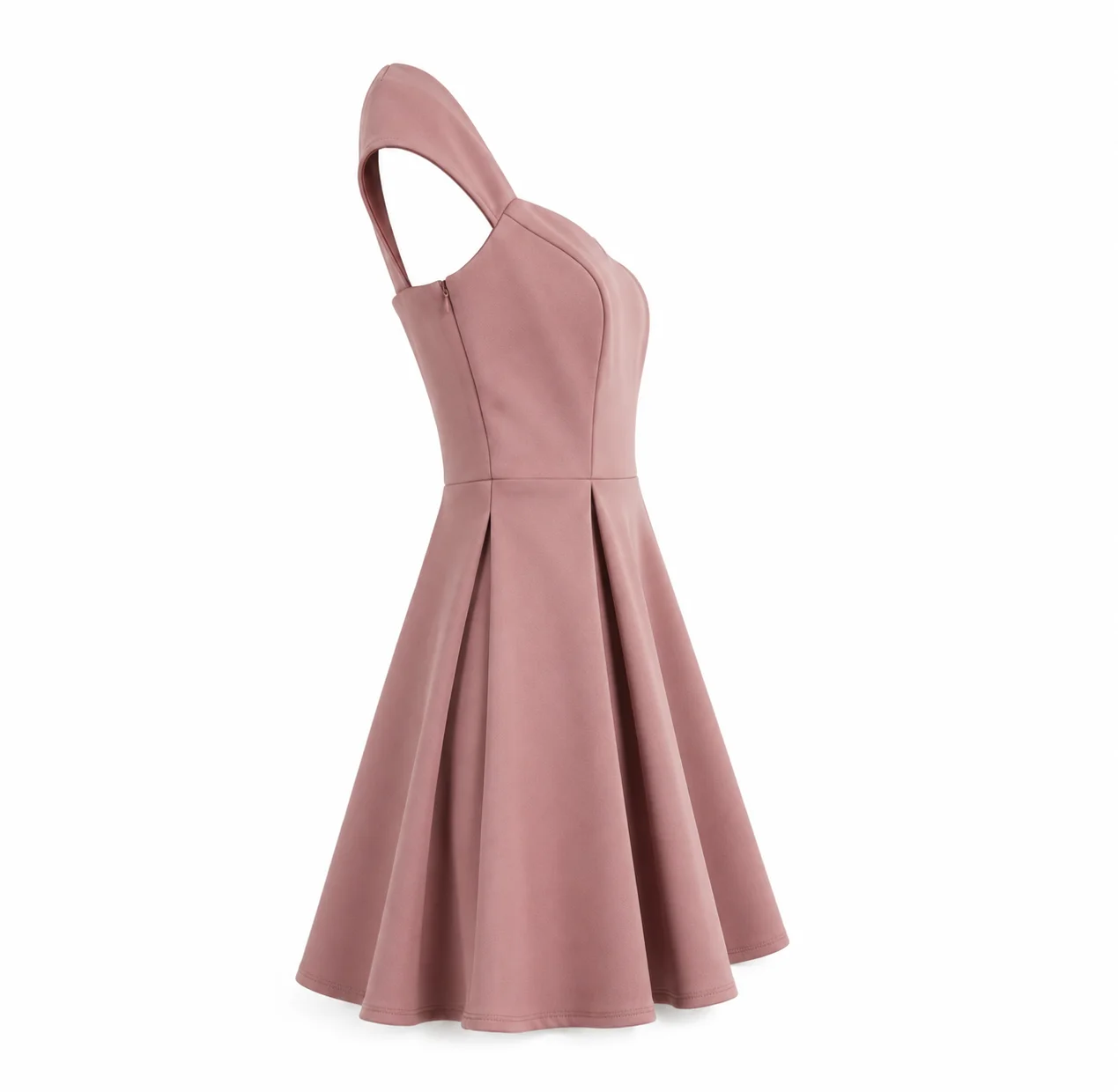 Elegant Sweetheart Neck Fit & Flare Mini Dress thumbnail 2