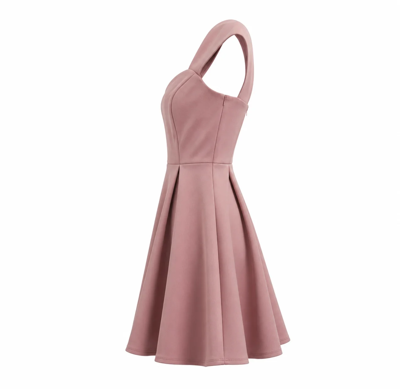 Elegant Sweetheart Neck Fit & Flare Mini Dress thumbnail 3